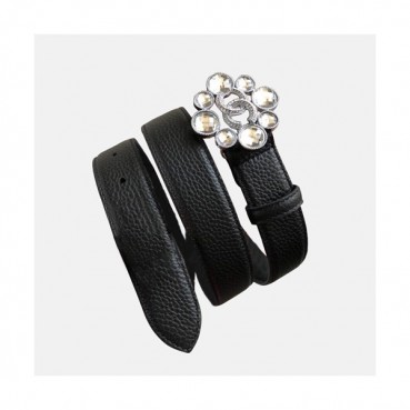 Chanel 2019 Ladies Leather Belt - 샤넬 2019 여성용 레더 벨트 CHABT0023.Size(3.0cm).블랙