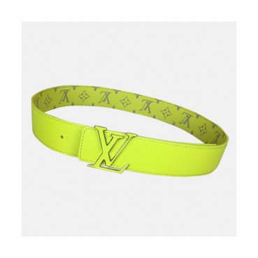 Louis vuitton 2019 Mm/Wm Leather Belt - 루이비통 2019 남여공용 레더 벨트 LOUBT0078,Size(3.5cm),네온옐로우