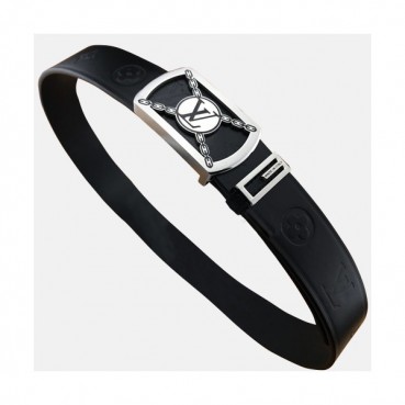 Louis vuitton 2019 Mens Leather Belt - 루이비통 2019 남성용 레더 벨트 LOUBT0072,Size(3.8cm),블랙