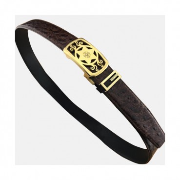 Chrome Hearts 2019 Mens Leather Belt - 크롬하츠 2019 남성용 레더 벨트 CHRBT0006.Size(3.4cm),브라운