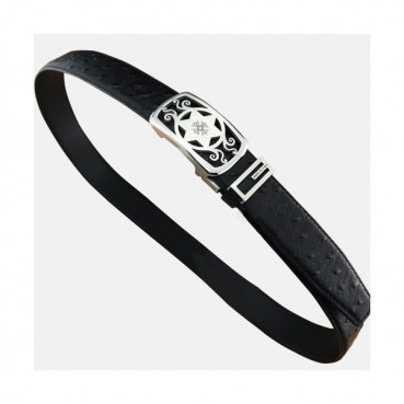 Chrome Hearts 2019 Mens Leather Belt - 크롬하츠 2019 남성용 레더 벨트 CHRBT0005.Size(3.4cm),블랙