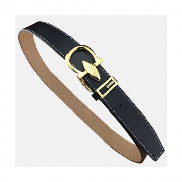 Salvatore Ferragamo 2019 Mens Leather Belt - 살바토레 페라가모 2019 남성용 레더 벨트 FERBT0024.Size(3.4cm).블랙