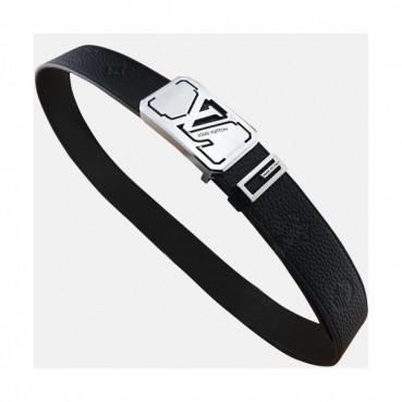 Louis vuitton 2019 Mens Leather Belt - 루이비통 2019 남성용 레더 벨트 LOUBT0070,Size(3.8cm),블랙