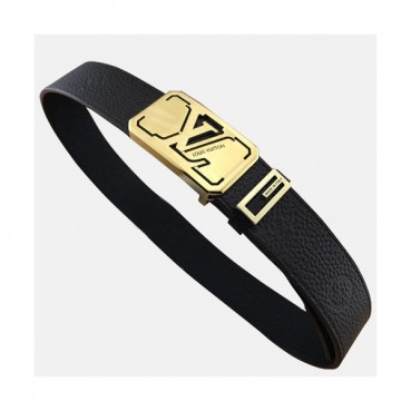 Louis vuitton 2019 Mens Leather Belt - 루이비통 2019 남성용 레더 벨트 LOUBT0069,Size(3.8cm),블랙