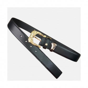Versace 2019 Ladies Leather Belt - 베르사체 2019 여성용 레더 벨트 VERBT0017.Size(3.5cm).블랙
