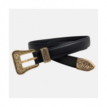 Saint Laurent 2019 Ladies Leather Belt - 입생로랑 2019 여성용 레더 벨트 YSLBT0004.Size(2.0cm).블랙