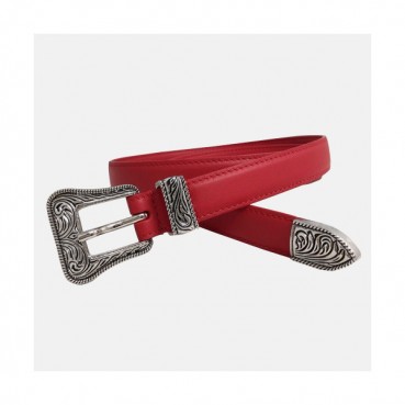 Saint Laurent 2019 Ladies Leather Belt - 입생로랑 2019 여성용 레더 벨트 YSLBT0002.Size(2.0cm).레드