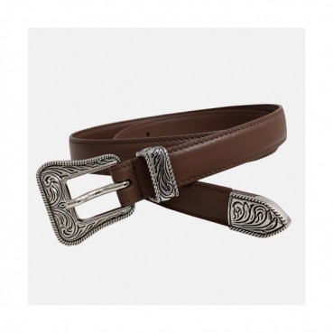 Saint Laurent 2019 Ladies Leather Belt - 입생로랑 2019 여성용 레더 벨트 YSLBT0001.Size(2.0cm).브라운