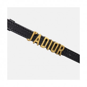 Christian Dior 2019 Jadior Ladies Leather Belt - 크리스챤 디올 2019 자디올 여성용 레더 벨트 DIOBT0014,Size(1.5CM).블랙