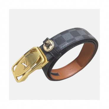 Louis vuitton 2019 Mens Canvas & Leather Belt - 루이비통 2019 남성용 캔버스 & 레더 벨트 LOUBT0060.Size(3.4cm).그레이