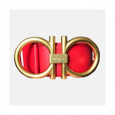 Salvatore Ferragamo 2019 Ladies Leather Belt - 살바토레 페라가모 2019 여성용 레더 벨트 FERB0022.Size(6.0cm).레드