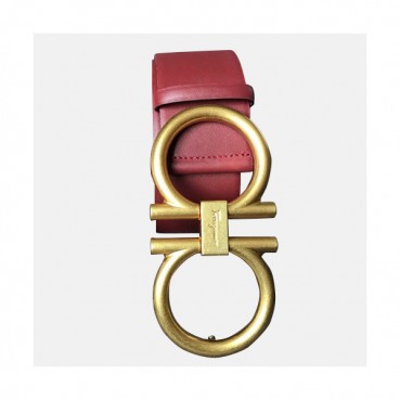 Salvatore Ferragamo 2019 Ladies Leather Belt - 살바토레 페라가모 2019 여성용 레더 벨트 FERB0020.Size(6.0cm).와인