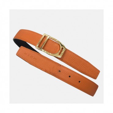 Hermes 2019 Mm/Wm Reversible Leather Belt - 에르메스 2019 남여공용 리버시블 레더 벨트 HERBT0061,Size(3.2cm),오렌지