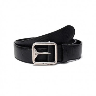 Prada 2019 Mens Leather Belt - 프라다 2019 남성용  레더 벨트 PRABT0008.Size(3.4cm).블랙