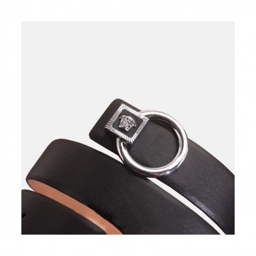 Versace 2019 Mm/Wm Leather Belt - 베르사체 2019  남여공용 레더 벨트 VERBT0015,Size(3.5cm),블랙