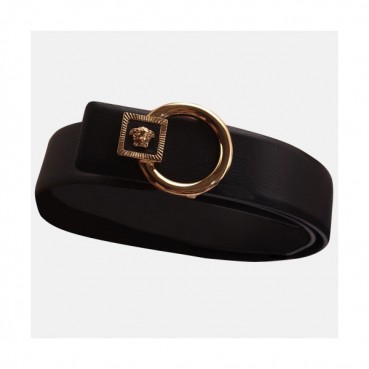 Versace 2019 Mm/Wm Leather Belt - 베르사체 2019  남여공용 레더 벨트 VERBT0014,Size(3.5cm),블랙