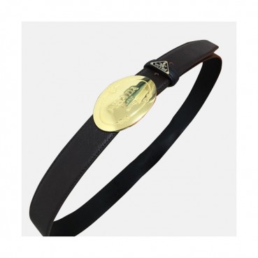 Prada 2019 Mens Leather Belt - 프라다 2019 남성용  레더 벨트 PRABT0006.Size(3.5cm).블랙