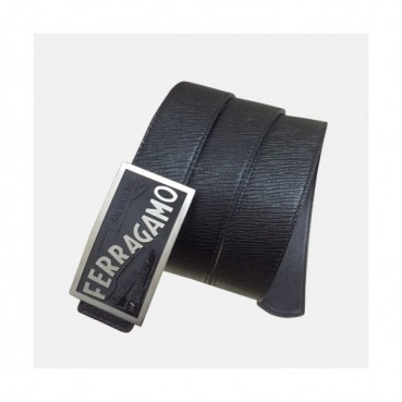 Salvatore Ferragamo 2019 Mens Leather Belt - 살바토레 페라가모 2019 남성용 레더 벨트 FERBT0016.Size(3.4cm).블랙