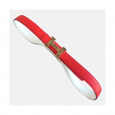 Hermes 2019 Ladies Constance Buckle Leather Belt - 에르메스 2019 여성용 콘스탄스 버클 레더 벨트 HERBT0056.Size(2.4cm),레드