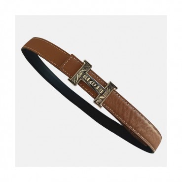 Hermes 2019 Ladies Constance Buckle Leather Belt - 에르메스 2019 여성용 콘스탄스 버클 레더 벨트 HERBT0054.Size(2.4cm),브라운