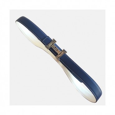 Hermes 2019 Ladies Constance Buckle Leather Belt - 에르메스 2019 여성용 콘스탄스 버클 레더 벨트 HERBT0053.Size(2.4cm),블루