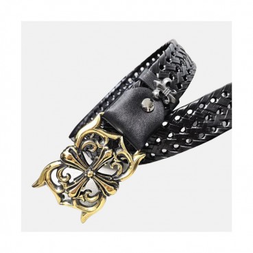 Chrome Hearts 2019 Mens Reversible Leather Belt - 크롬하츠 2019 남성용 리버시블 레더 벨트 CHRBT0004.블랙