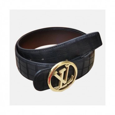 Louis vuitton 2019 Mens Deer Skin Belt - 루이비통 2019 남성용 사슴가죽 벨트 LOUBT0050.Size(3.8cm).블랙