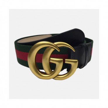 Gucci 2019 Mens Fabric & Leather Belt - 구찌 2019 남성용 페브릭&레더 벨트 GUBT0055.Size(4.0cm).블랙