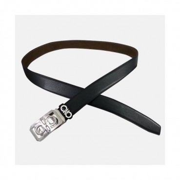 Salvatore Ferragamo 2019 Mens Leather Belt - 살바토레 페라가모 2019 남성용 레더 벨트 FERBT0014.Size(3.5cm).블랙