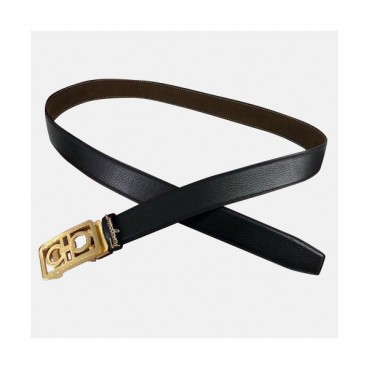 Salvatore Ferragamo 2019 Mens Leather Belt - 살바토레 페라가모 2019 남성용 레더 벨트 FERBT0013.Size(3.5cm).블랙