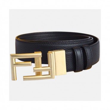 Fendi 2019 Mens Reversible Leather Bellt - 펜디 2019 남성용 리버시블 레더 벨트 FENBT0003.Size(3.4cm),블랙
