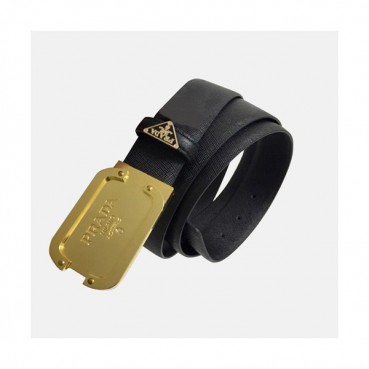 Prada 2019 Mm/Wm Leather Belt - 프라다 2019 남여공용  레더 벨트 PRABT0005.Size(3.5cm).블랙