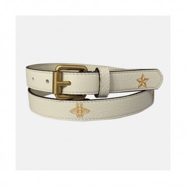 Gucci 2019 Ladies Leather Belt - 구찌 2019 여성용 레더 벨트 GUBT0043.Size(2.0cm).화이트
