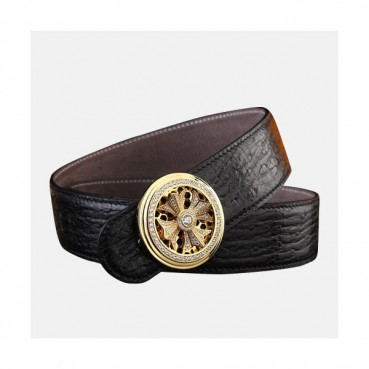 Chrome Hearts 2019 Mens Reversible Leather Belt - 크롬하츠 2019 남성용 리버시블 레더 벨트 CHRBT0001.Size(3.8cm).블랙금장,블랙은장