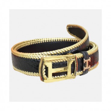 Hermes 2019 Mens Crocodile Leather Belt - 에르메스 2019 남성용 크로커다일 레더 벨트 HERBT0048.블랙