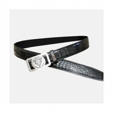 Gucci 2019 Mens Crocodile Leather Belt - 구찌 2019 남성용 크로커다일 레더 벨트 GUBT0040,Size(3.8cm).블랙금장,블랙은장