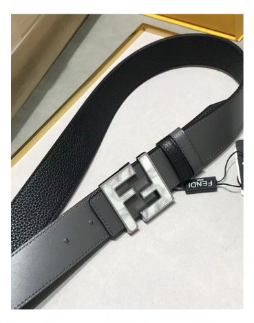 Fendi 2022 Mm/Wm Reversible Leather Bellt - 펜디 2022 남여공용 리버시블 레더 벨트 FENBT0001.Size(3.8cm)블랙