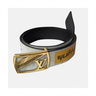 Louis vuitton 2019 Mens Leather Belt - 루이비통 2019 남성용 레더 벨트 LOUBT0040.Size(4.0cm).화이트