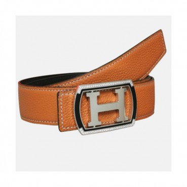 Hermes 2019 Mm/Wm Leather Belt - 에르메스 2019 남여공용 레더 벨트 HERBT0045.오렌지