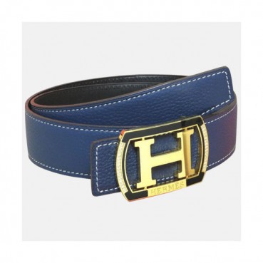 Hermes 2019 Mm/Wm Leather Belt - 에르메스 2019 남여공용 레더 벨트 HERBT0041.블루