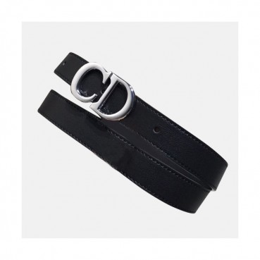 Christian Dior 2019 Ladies Leather Belt - 크리스챤 디올 2019 여성용 레더 벨트 DIOBT0011,Size(2.5CM).블랙