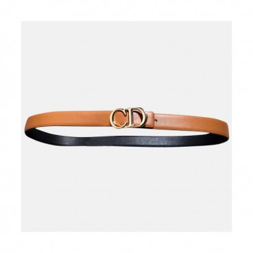 Christian Dior 2019 Ladies Leather Belt - 크리스챤 디올 2019 여성용 레더 벨트 DIOBT0008,Size(2.5CM).브라운