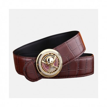 Alexander McQueen 2019 Mens Leather Belt - 알렉산더 맥퀸 2019 남성용 레더 벨트,MQBT0001,Size(3.8cm),블랙은장,레드브라운금장