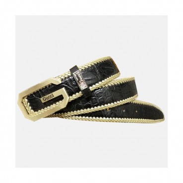 Gucci 2019 Mens Leather Belt - 구찌 2019 남성용 레더 벨트 GUBT0037.블랙
