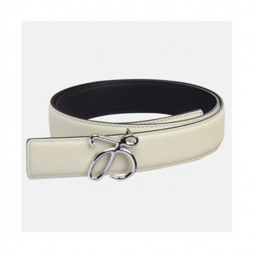 Loewe 2019 Ladies Reversible Leather Bellt - 로에베 2019 여성용 리버시블 레더 벨트 LOEBT0002.Size(3.2cm).화이트