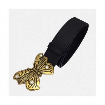 Gucci 2019 Ladies Leather Belt - 구찌 2019 여성용 레더 벨트 GUBT0034.Size(3.8cm).블랙