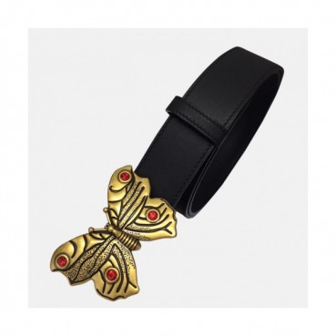 Gucci 2019 Ladies Leather Belt - 구찌 2019 여성용 레더 벨트 GUBT0033.Size(3.8cm).블랙