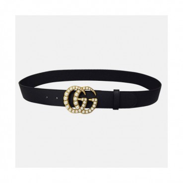 Gucci 2019 Ladies Leather Belt - 구찌 2019 여성용 레더 벨트 GUBT0031.Size(4.0cm).블랙