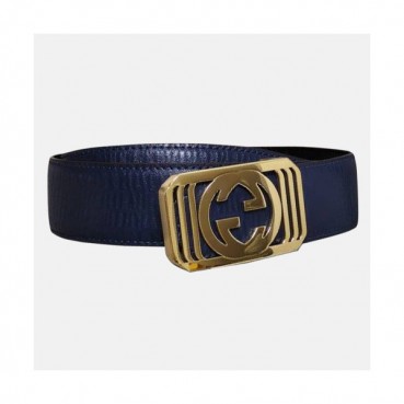 Gucci 2019 Mens Leather Belt - 구찌 2019 남성용 레더 벨트 GUBT0030.Size(3.8cm).블루