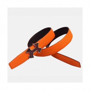 Hermes 2019 Mm/Wm Reversible Leather Belt - 에르메스 2019 남여공용 리버시블 레더 벨트 HERBT0034.Size(3.2cm).오렌지